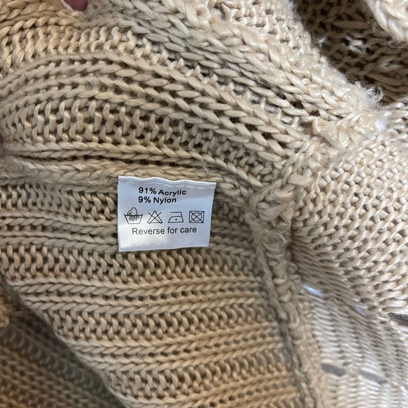 Belldini Open Waterfall Long Sleeve Cardigan Sweater Size Medium - Picture 5 of 5